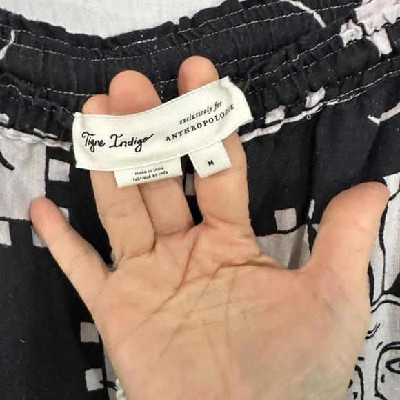 Tigre Indigo Linen Anthropologie Wide Leg Trousers - Picture 6 of 11